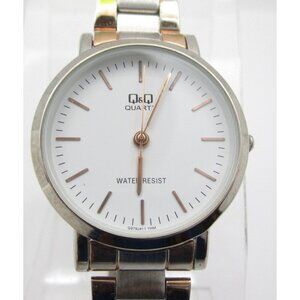 Women Q&Q Quartz WR Analog 30mm Round Watch (I54) "New Battery"